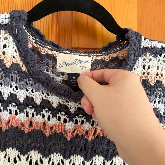 Universal Thread Striped Knit Sweater Vest Tank - Picture 4 of 4